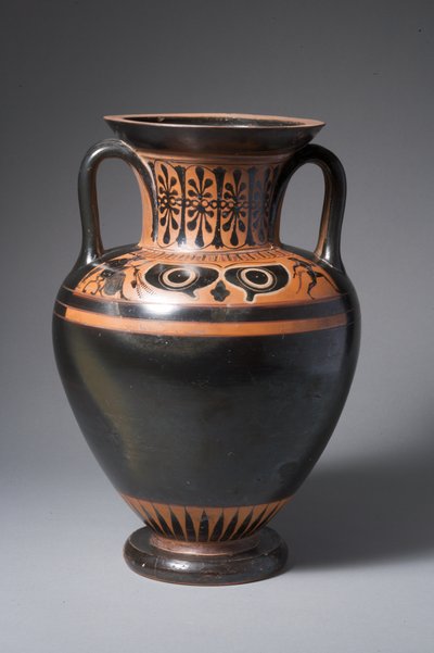 Attic Black Figure Neck Amphora by Greek